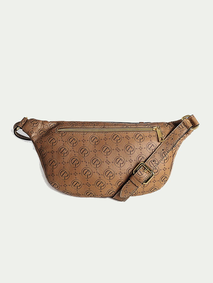 Fanny Pack, Hüfttasche mit Logo Braun