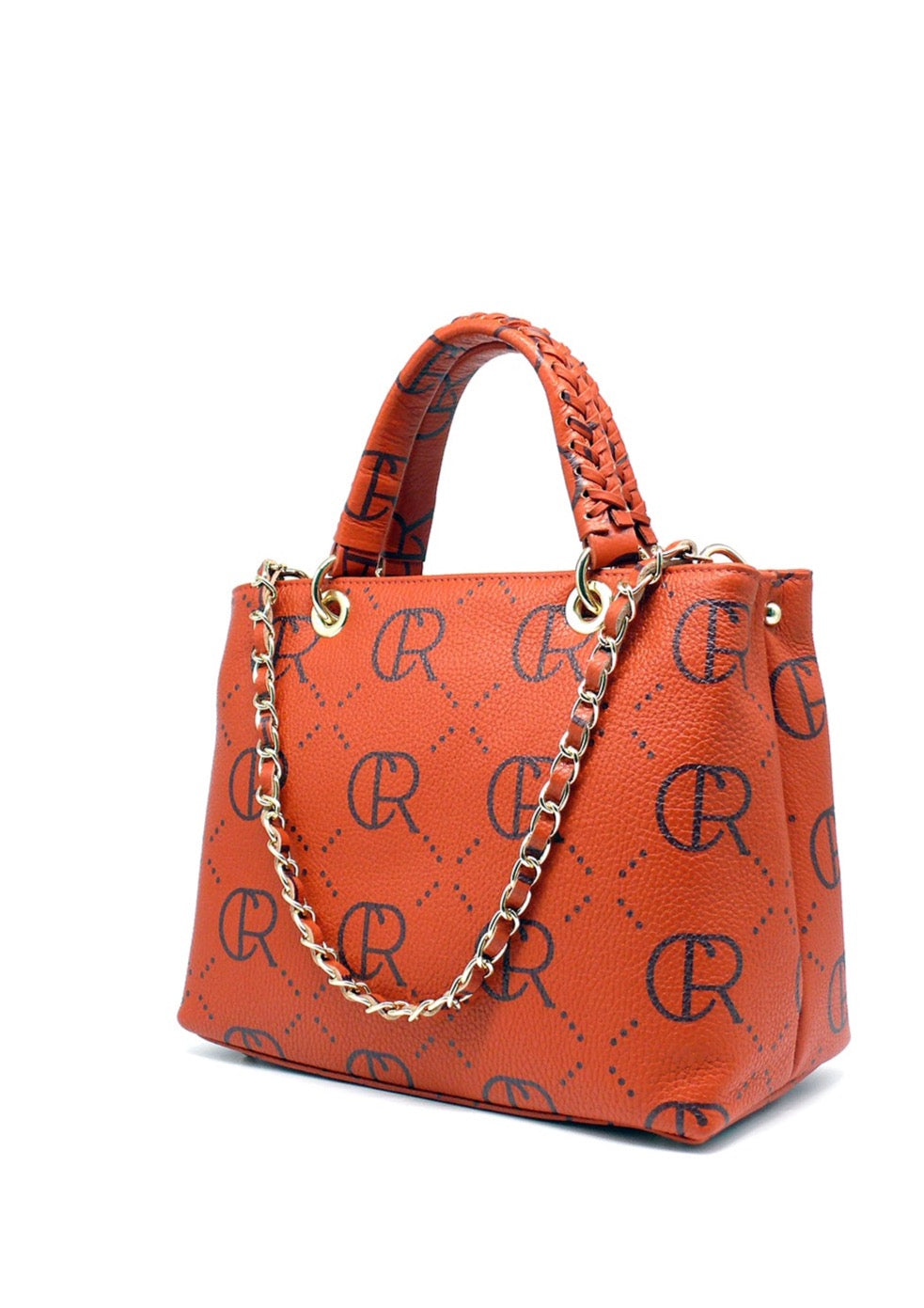 Leather Handbag Orange