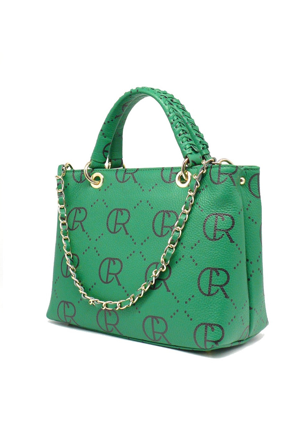 Leather Handbag Green