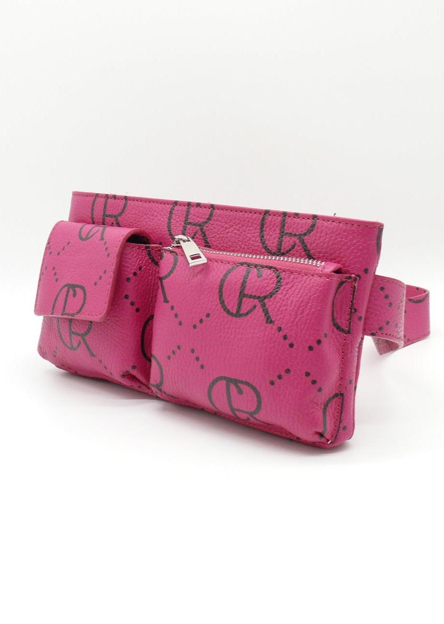 Leather Belt Bag Pink